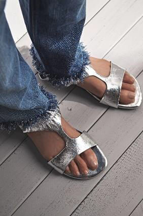 Metallic Sandals