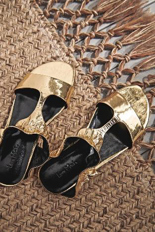 Metallic Sandals
