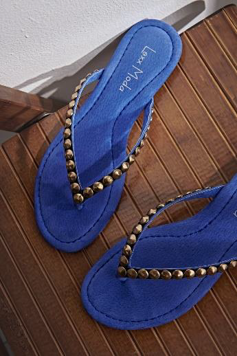 Studded Thong Sandals