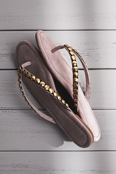 Studded Thong Sandals