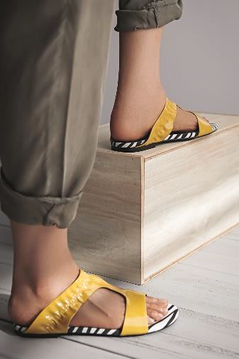 Zebra Lining Sandals