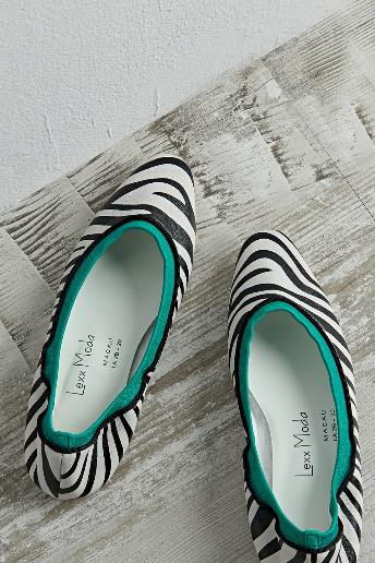 Zebra Printed Flats