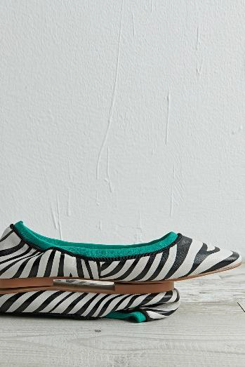 Zebra Printed Flats