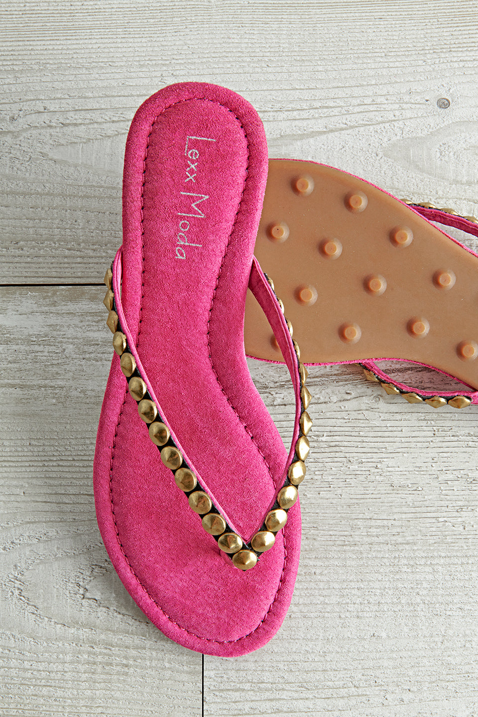 Studded Thong Sandals