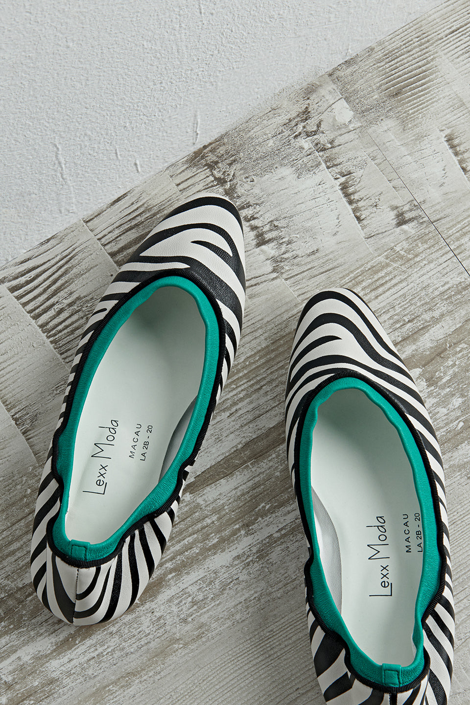 Zebra Printed Flats