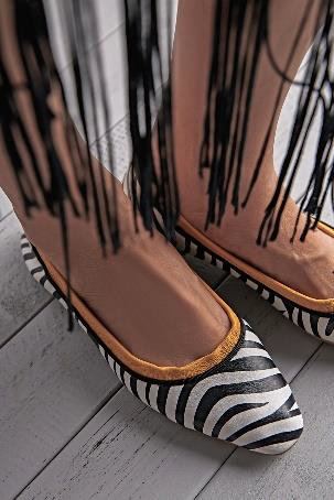 Zebra Printed Flats