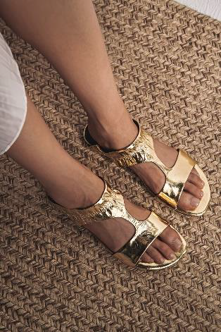 Metallic Sandals